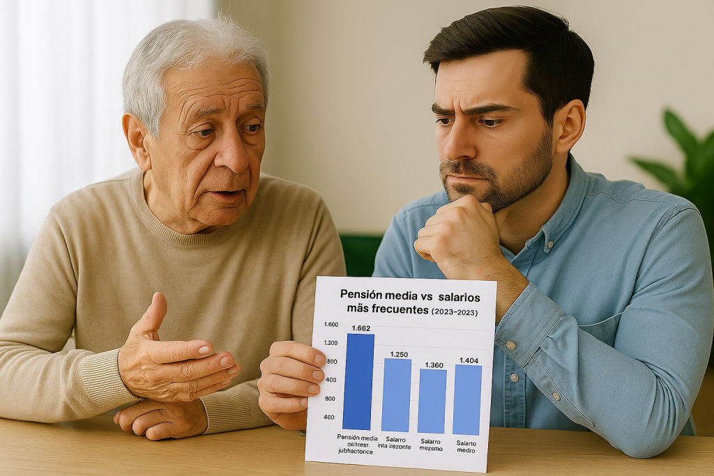 Pensiones en España 2025: nuevas jubilaciones ya superan al salario más común